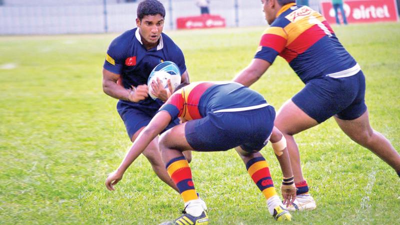 Ariyaratne on the rugby field