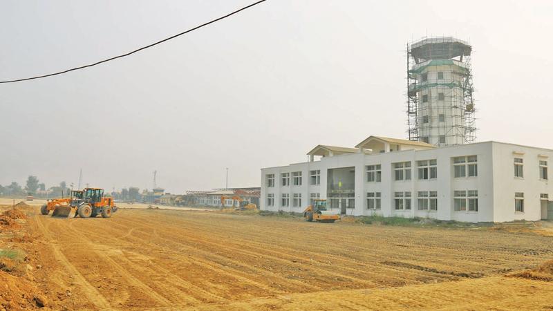 The Gautam Buddha International Airport under construction