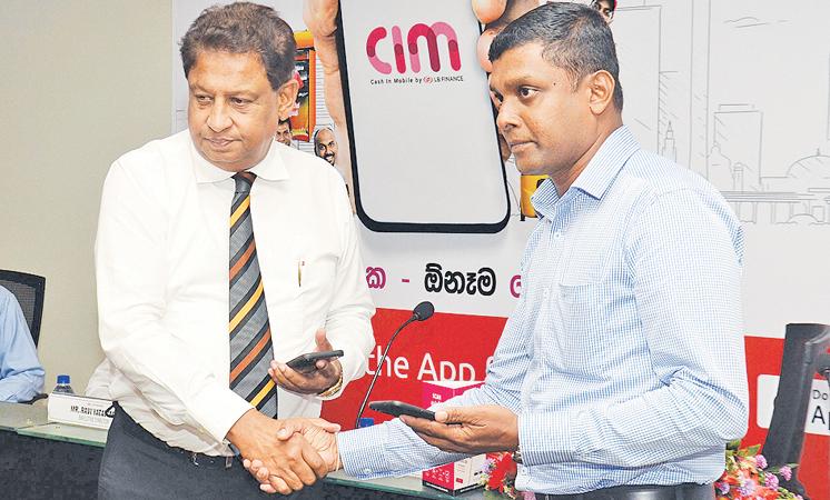 At the launch of LB Finance’s mobile wallet. Pic: Wimal Karunathilaka