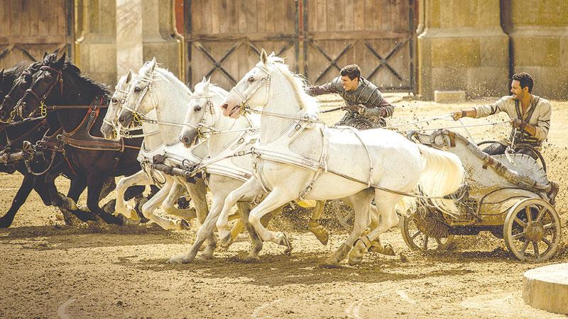 Toby Kebbell plays Messala and Jack Huston plays Judah Ben-Hur in Ben-Hur Paramount Pictures Corporation and Metro-Goldwyn-Mayer Pictures.