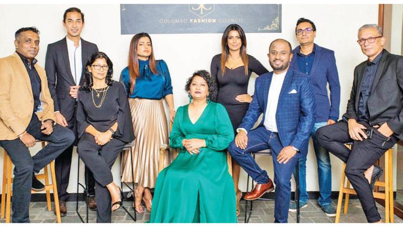 Advisory Council Members of Colombo Fashion Council: (From left): Yasotharan Paramanathan, Dylan Seedin, Damayanthi Wedage, Indi Yapa Abeywardena, Sharmila Dharmarasa Fonseka, Chulpademendra, Prassanna Pathmanathan, Ransley Burrows, Brian Kerkoven  