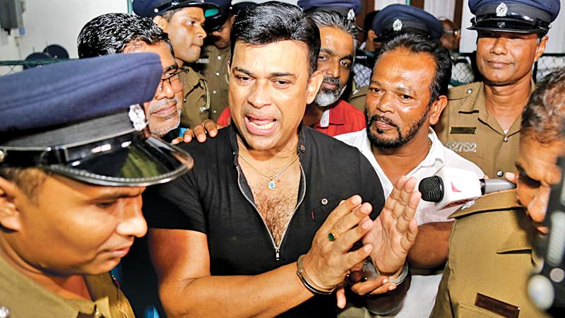 United National Party MP and popular actor Ranjan Ramanayake was arrested last evening by the Colombo South Crimes division for failing to renew the licence of a weapon found in his possession. (Pic by Rukmal Gamage) 