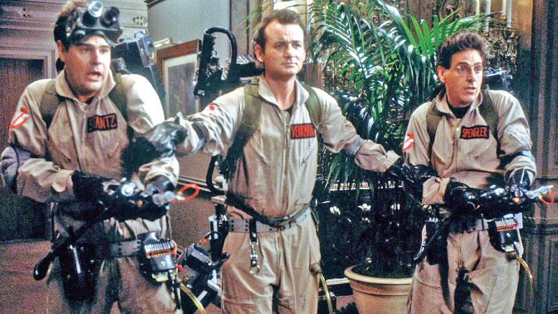 Surge of creativity … from left, Dan Aykroyd, Bill Murray and Harold Ramis in Ghostbusters. 