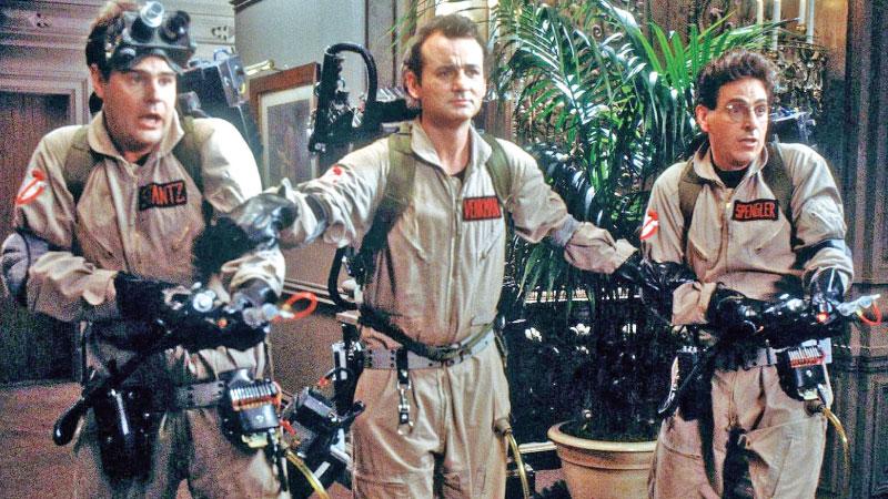 Surge of creativity … from left, Dan Aykroyd, Bill Murray and Harold Ramis in Ghostbusters.