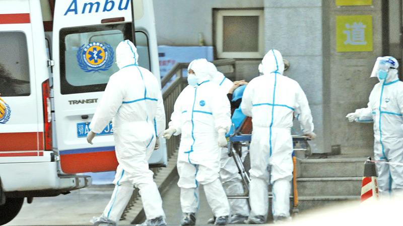 Jinyintan hospital in Wuhan, where patients infected with the new coronavirus have been treated. Pic: EPA-EFE