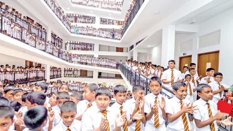 The newly opened seven-storeyed building at Ananda College