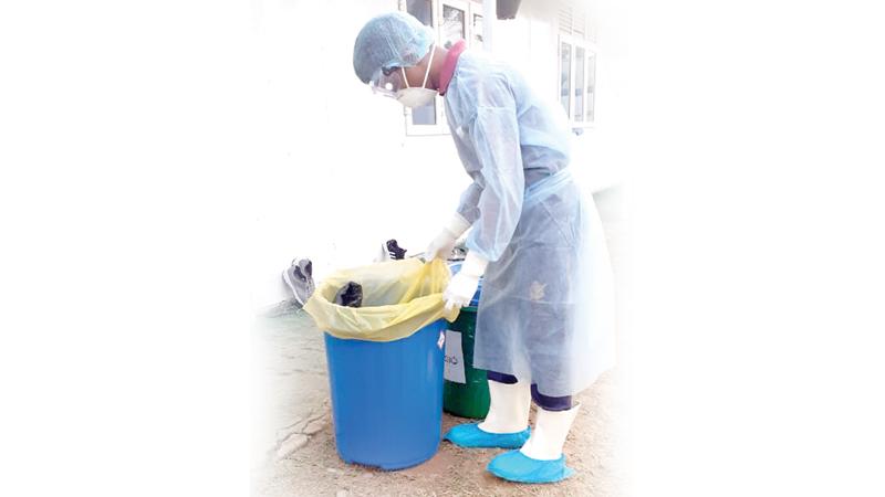 Disposing of waste at the facility