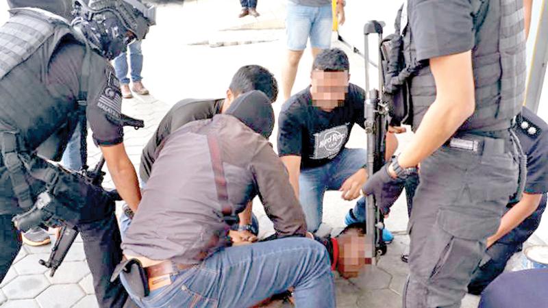 Arrest of an LTTE suspec. File picture  courtesy New-Straits Times