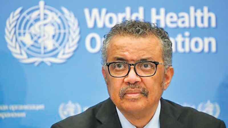 WHO Director-General Dr Tedros Adhanom Ghebreyesus 