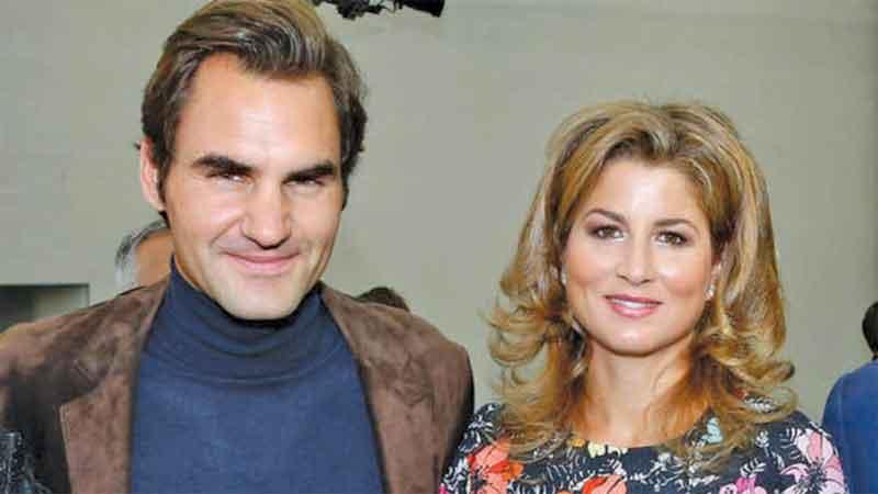 Roger Federer and wife Mirka