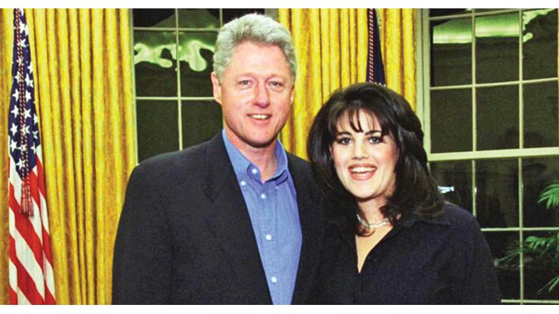 President Bill Clinton and then White House intern Monica Lewinsky during summer days.