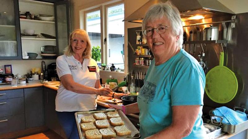 Sue and Margaret have spent a lot of time cooking together during the lockdown