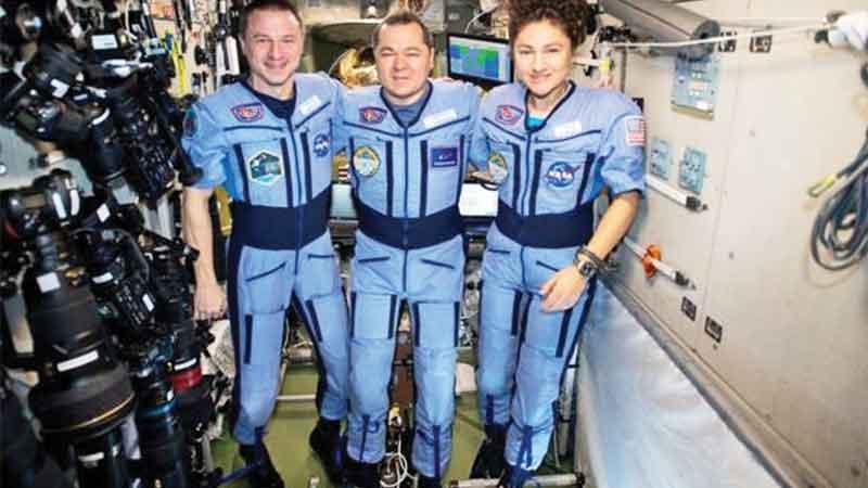 The trio returned to Earth on Friday after many months on the ISS