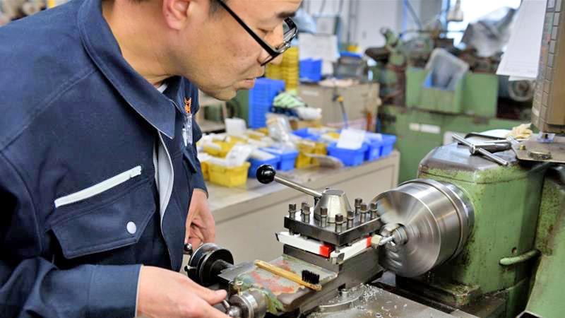 The Japanese government’s panel on future investment last month discussed the need for manufacturing of high-value products to be shifted back to Japan File pic: Akio Kon/Bloomberg