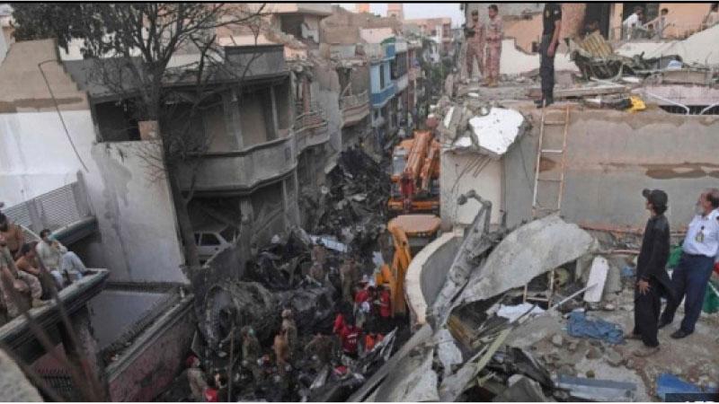 Plane crashed in a residential area