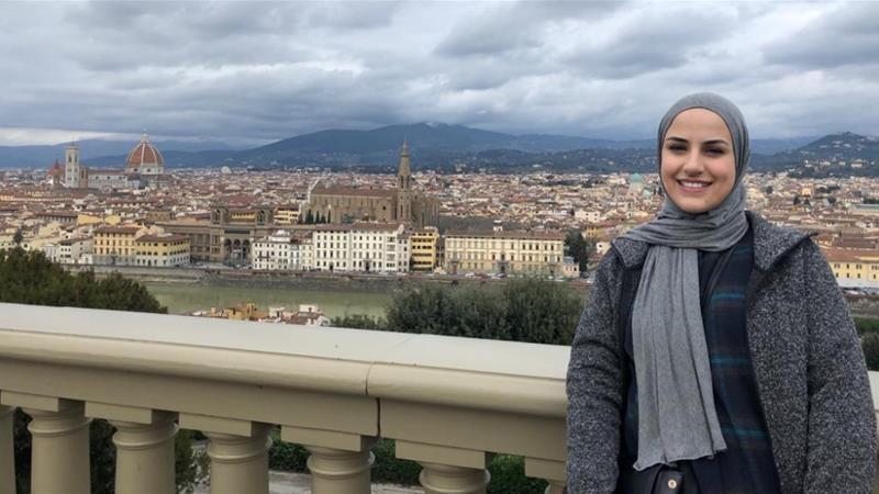 'We see the other students returning to their homes while our government says there is nothing they can do,' Aseel Bader, a Palestinian student in Italy said