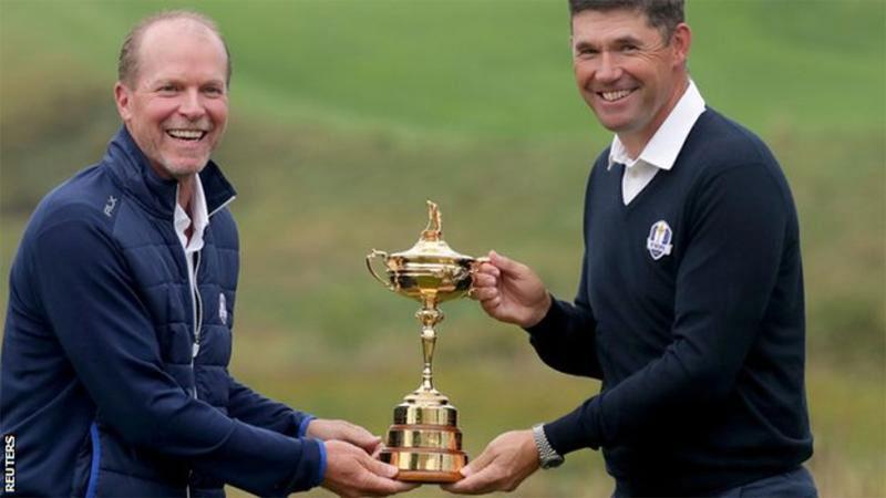 Steve Stricker (left) and Padraig Harrington are set to lead the US and Europe teams at the 2020 Ryder Cup in September