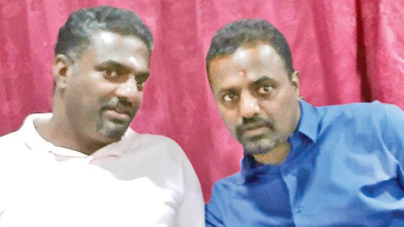 Spin wizard Muttiah Muralitharan with his brother Muthiah Prabagaran