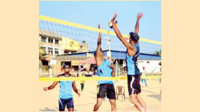 The Beach Games in Hambantota commenced on Friday with a volleyball match under the patronage of Sports Minister Namal Rajapaksa