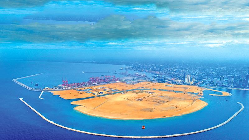 Colombo Port City under construction
