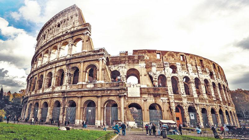 The Colosseum – the largest amphitheatre in the Roman world
