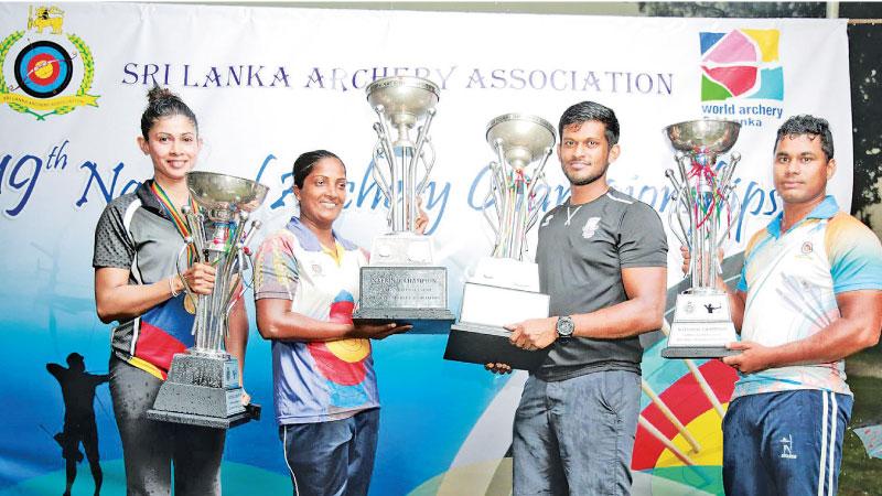 Silver medal winners at the South Asian Games in 2019.