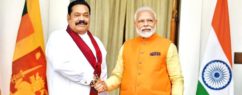 File photo of Indian Prime Minister with his Sri Lankan counterpart 