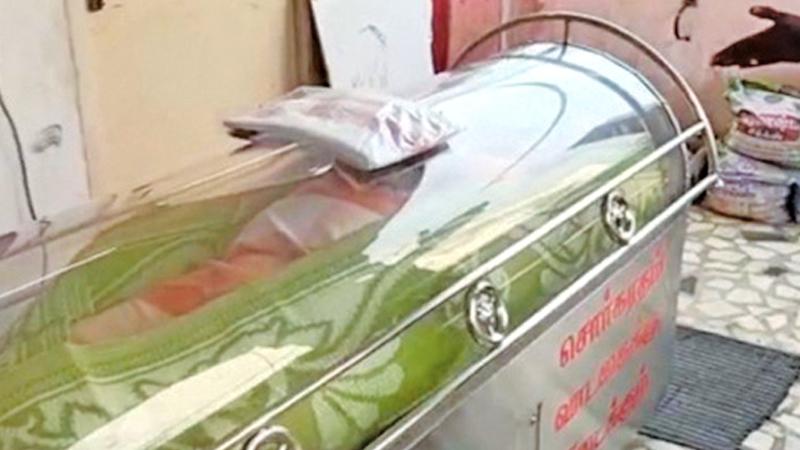 Balasubramanyam was put in a mortuary freezer after he was mistakenly declared dead