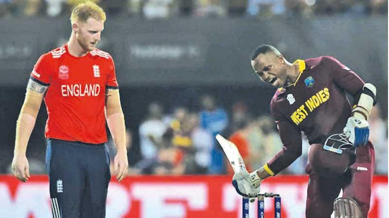 Ben Stokes (left) and Marlon Samuels