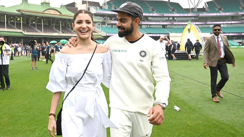 Virat Kohli with film star wife Anushka Sharma