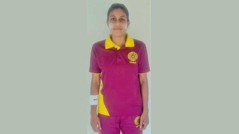 Observer-Mobitel Most Popular Schoolgirl Cricketer of the Year Nimesha Wijesundara