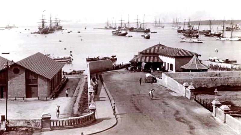 The Colombo Port in the 1880s