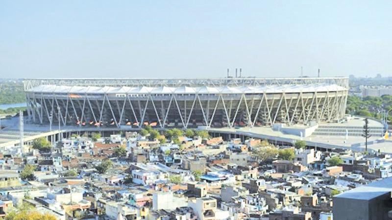 The 110,000-seat stadium at Ahamedabad