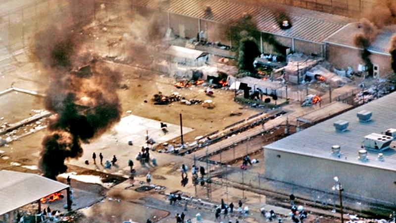 A Prison riot in Texas (Courtesy - www.aljazeera.com