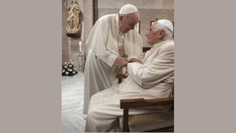 Pope Francis and Pope Emeritus Benedict XVI receive their first doses of the Covid-19 vaccine in the Vatican.