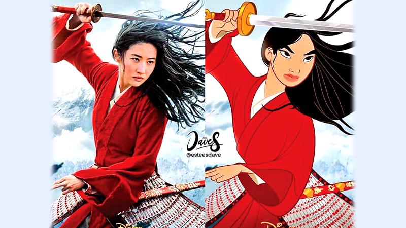 Mulan 2020 and Mulan 1998 by Disney movies