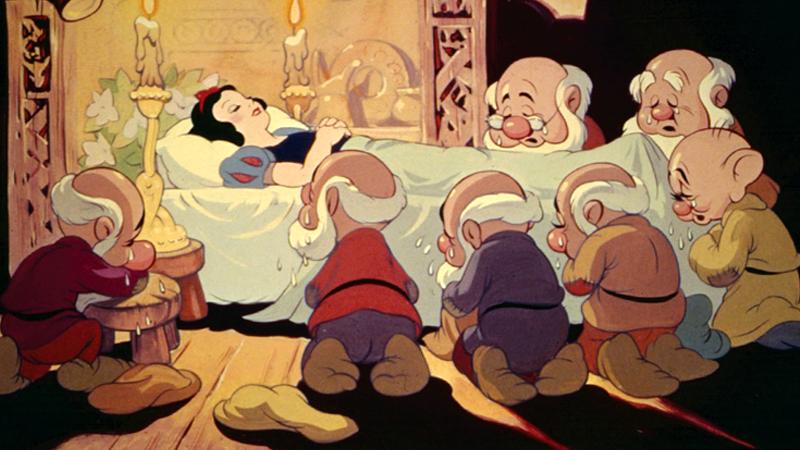 A scene from Snow White and the Seven Dwarfs
