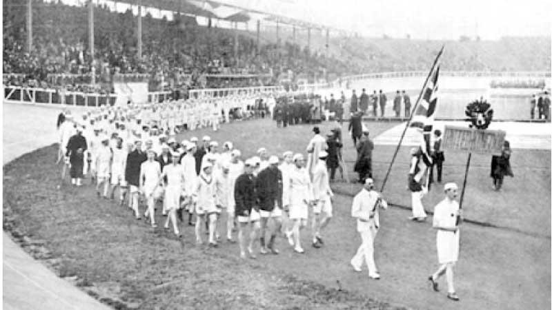 Britain’s team during the Opening Ceremony