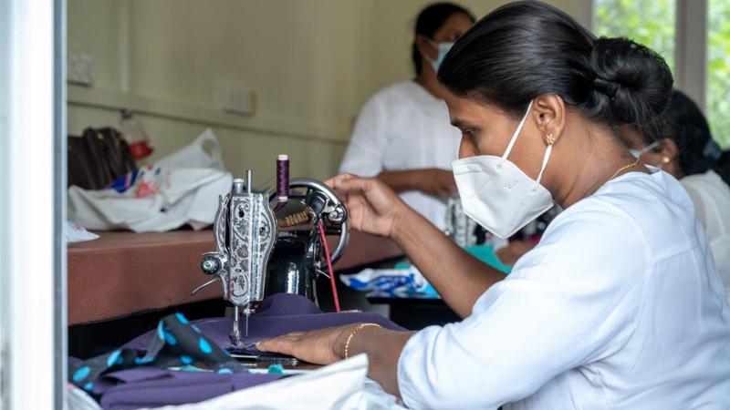 Dressmaking, cookery, and beauty culture courses are conducted at the Centre to empower women to pursue self-employment opportunities.