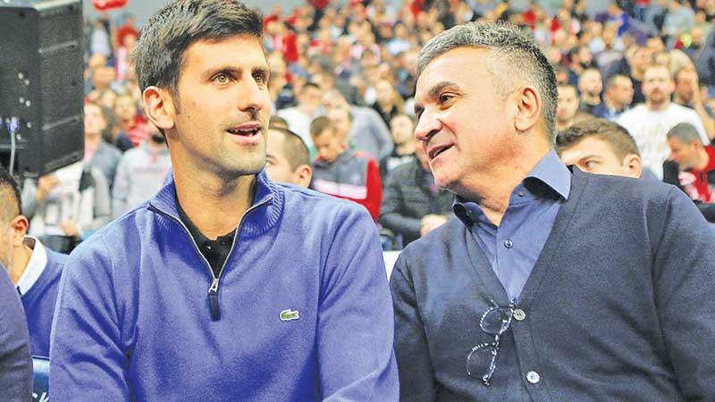 Novak Djokovic and father Srdjan Djokovic