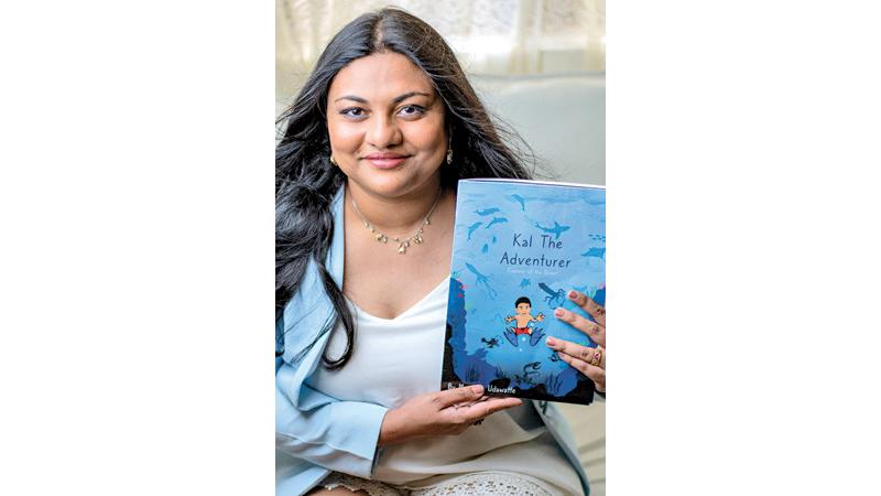 Manesha Udawatta with her book Kal the Adventurer