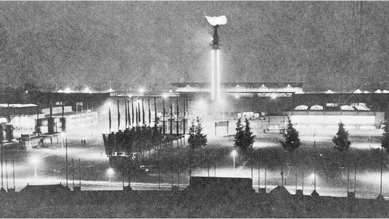 First appearance of the Olympic Flame at Amsterdam 1928