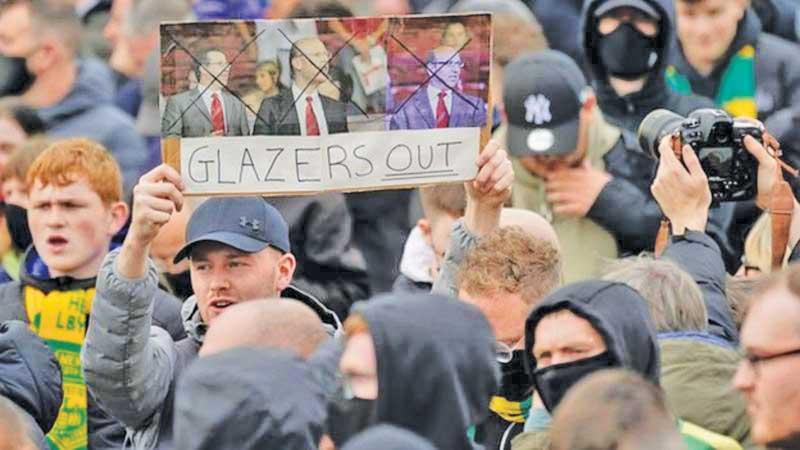 Manchester United fans protest against its ownership in dramatic scenes