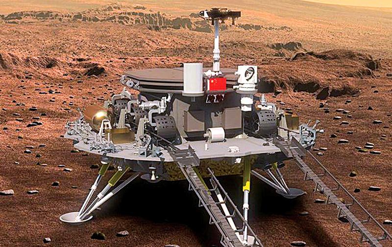 Artwork of the Zhurong robot: It’s a daunting prospect landing on Mars