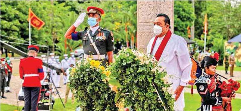 Prime Minister Mahinda Rajapaksa at the ceremony