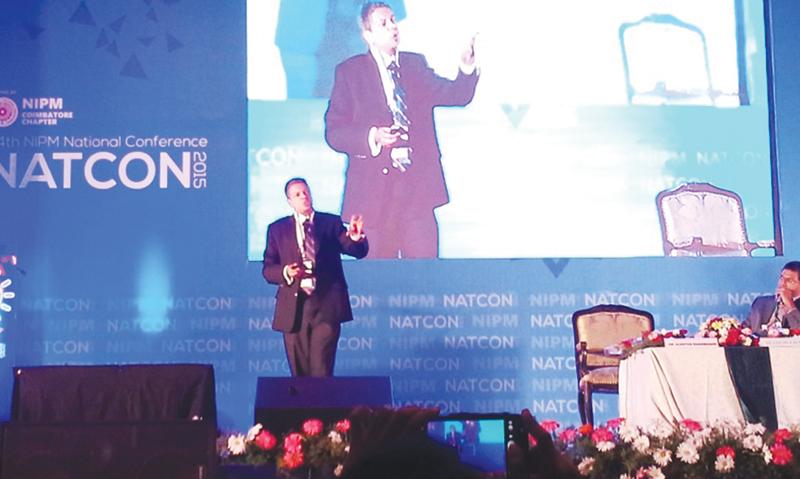 Addressing the Annual Conference (NATCON)  of National Institute of Personnel Management, India  six years ago.