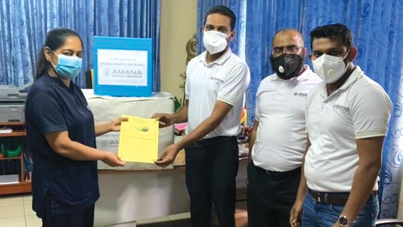 Presentation of medical equipment to the Kegalle General Hospital.