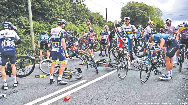 The Tour de France pileup