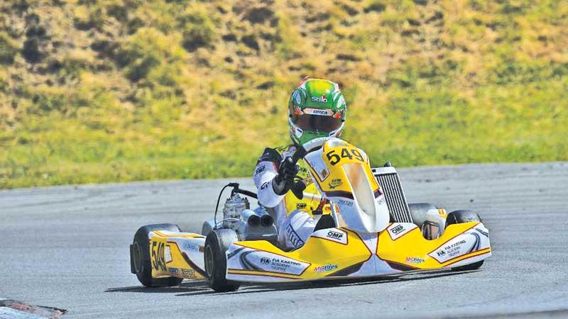 Yevan David racing during the FIA Academy Trophy round one in Germany