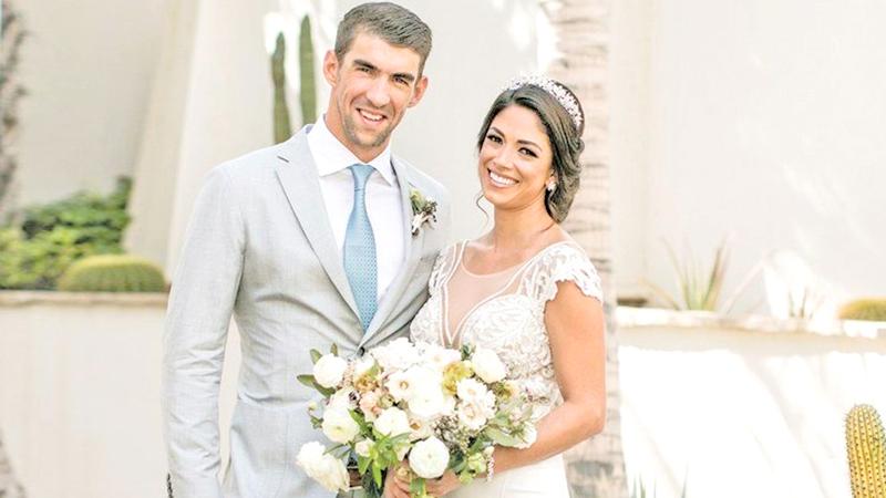 Michael Phelps and his wife Nicole Phelps